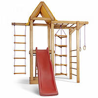 Детская спортивная деревянная площадка Babyland-21, размер 2.4х1.8 х 2.385м