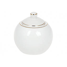 Цукорниця порцелянова Ніжність 400 мл із золотим кантом BonaDi 993-405