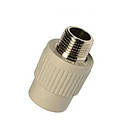 Муфта МРН з різзю Wavin Ekoplastik DN 40x1 1/4" зовнішня (Чехія) SZE04040XX, фото 3