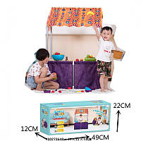 Палатка детская игровая RE333-23, домик-прилавок, ш.98, в108см, на колышках