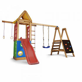 Дитячий спортивний дерев'яний майданчик Babyland-24, розмір 2.4х1.8 х 3.76м