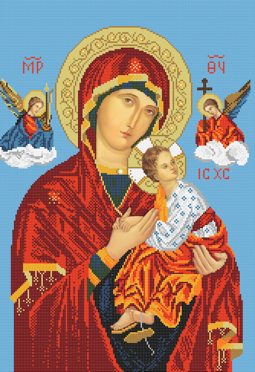 Схема для вишивки бісером Рб-2-704 Богородиця Неустанної помочі, фото 1
