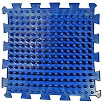 Ортопедический массажный коврик пазлы 1 элемент Микс Шипы Ortek (Ортек) Синий детский