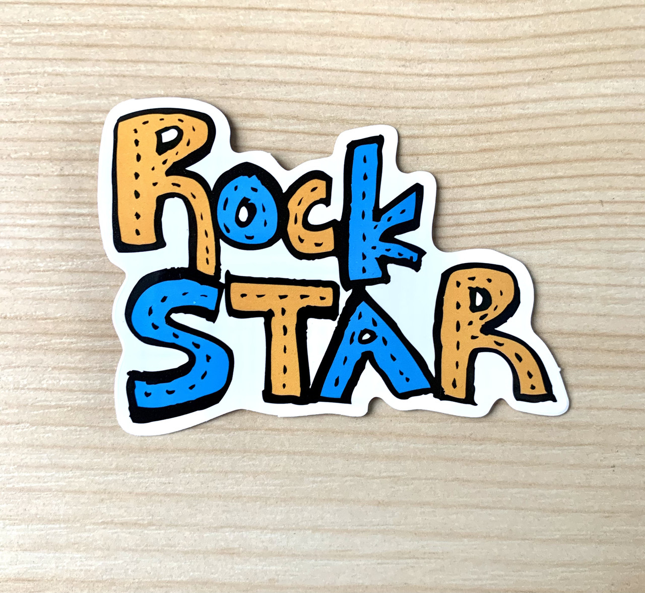 Наклейка на гітару Rockstar