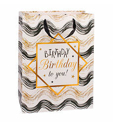 Подарунковий пакет "Birthday to you", 31*12*40 см, ламінований картон