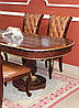 Стіл 190(240) см обідній овальний розкладний коричневий Версаль, фото 6