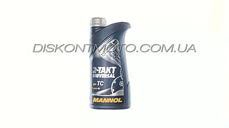 Олія 2T, 1 л (мінеральна, 2-Takt Universal API TC) MANNOL