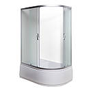 Душова кабіна 120 JK L120х80  високий піддон, асиметрична,  ліва, фото 3