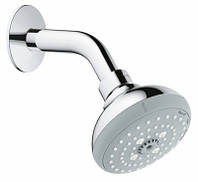 Верхний душ с кронштейном GROHE TEMPESTA NEW 100мм латунный хром 26088001