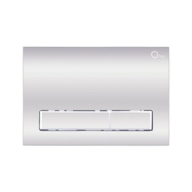 Кнопка змиву для інсталяції Q-TAP Nest QT0111M08381CRM подвійна глянцева хром 72469, фото 1