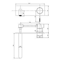 Cмеситель для умывальника одноручный настенный скрытый IMPRESE BRENTA ZMK091908030 хром латунь 71722