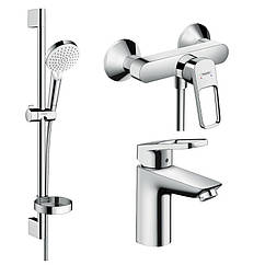 Комплект змішувачів для ванної HANSGROHE LOGIS LOOP 1072019 хром латунь 71783