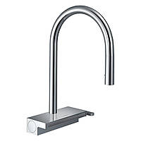 Cмеситель для кухни с выдвижной лейкой HANSGROHE Aquno 73831000 хром латунь 74504