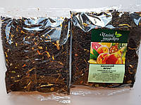 Чай Чайні Шедеври чорний цейлонський з ананасом, персиком і пелюстками квітів Нахабний Фрукт 100г