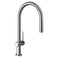 Кран кухонный с вытяжным душем HANSGROHE TALIS E 72801000 хром латунь 74568