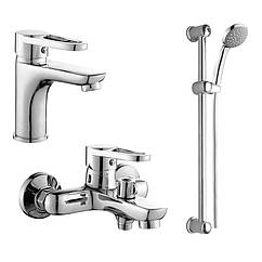 Комплект змішувачів для ванної ROZZY JENORI KINK RBZZ003-1-3-0411 хром латунь 72439