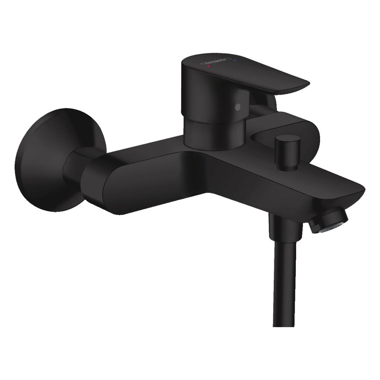Кран у ванну однозахватний із коротким гусаком HANSGROHE TALIS E 71740670 чорний латунь 75276