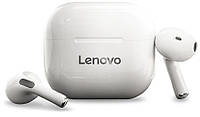 Беспроводные Bluetooth наушники Lenovo LP40 | IP54 | White