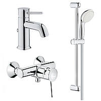 Комплект смесителей в ванную GROHE BAUCLASSIC 123867S хром латунь 76408