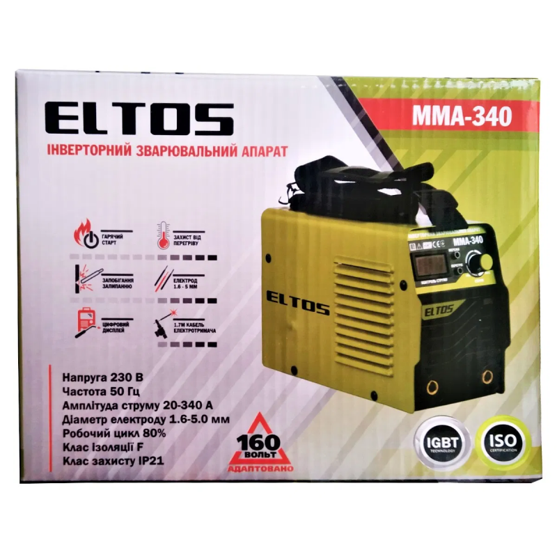 Сварочный инверторный аппарат ELTOS MMA-340 - фото 3 - id-p1349039285