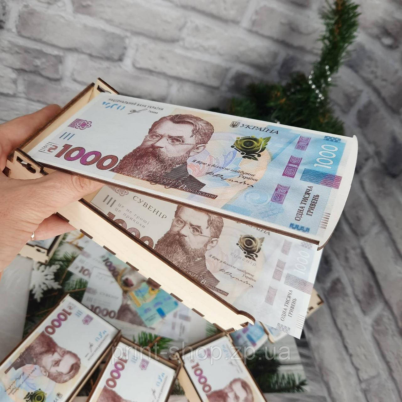 Купюрниця з малюнком 1000 грн