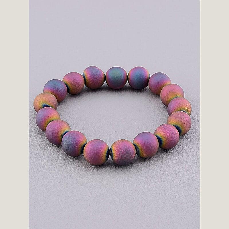 Браслет на руку из натуральных камней агата sunstone 17 сантиметров длина, фото 1