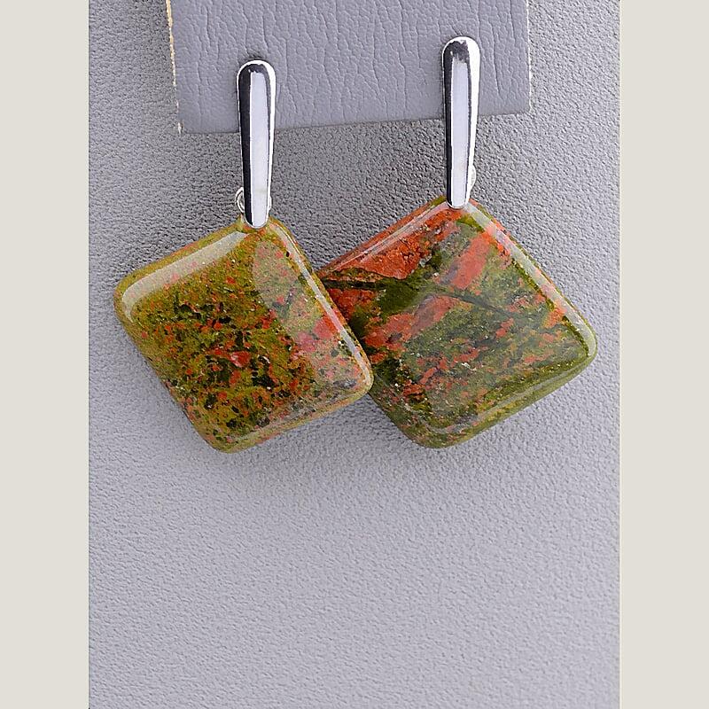 Сережки 'Steel' Яшма