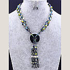 Буси Гематит, Чеський кришталь 52 см., фото 2