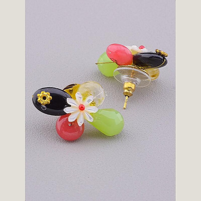 Сережки 'Hand Made' Агат Біжутерний сплав7,7 г.