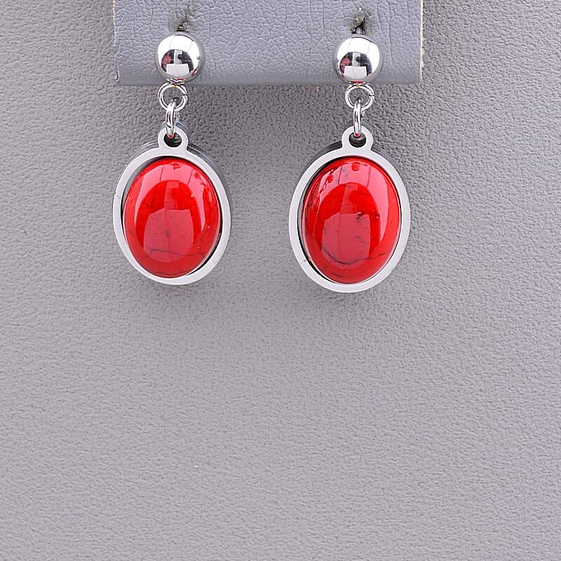 Сережки 'Stainless Steel' Корал