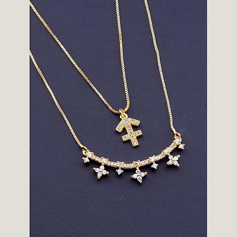 Підвіска біжутерія жіноча на шию Фіаніт Xuping Jewelry позолота 18к