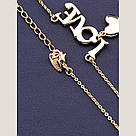 Підвіска біжутерія жіноча на шию Xuping Jewelry 45 см позолота 18к, фото 3