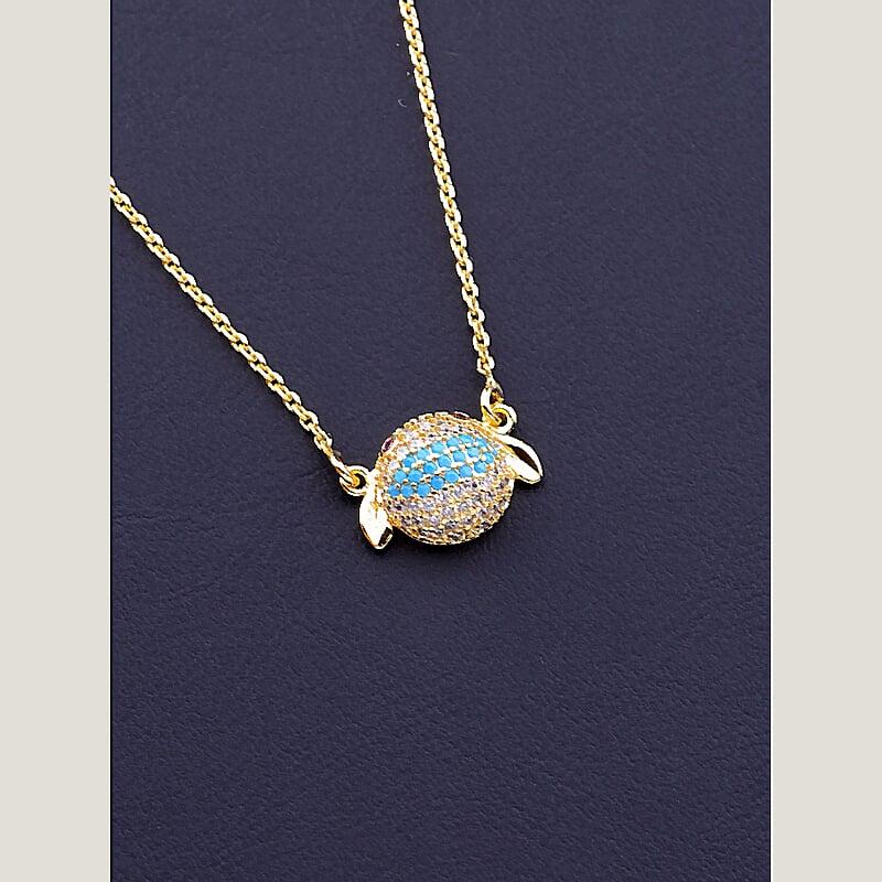 Підвіска біжутерія Xuping Jewelry Фіаніт 42 сантиметрів (позолота 18к)