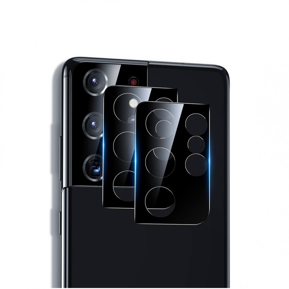 Протиударна гідрогелева плівка Hydrogel Film для Samsung Galaxy S21 Ultra 5G на камеру 2шт, Transparent, фото 1