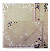 @$Заготовка для листівки з кольоровими конвертами Vintage 105*148см KIDS Line