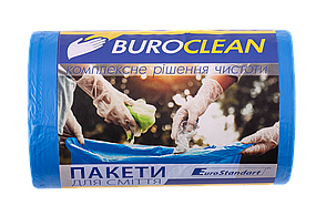 /Пакети для сміття 35л/100 шт сині 500х600мм 8мкм BuroClean EuroStandart