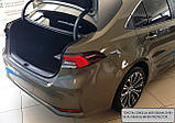 Захисна накладка на задній бампер для Toyota Corolla XII 4dr сєдан 2018+, фото 10