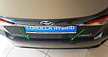 Захисна накладка на задній бампер для Toyota Corolla XII 4dr сєдан 2018+, фото 6