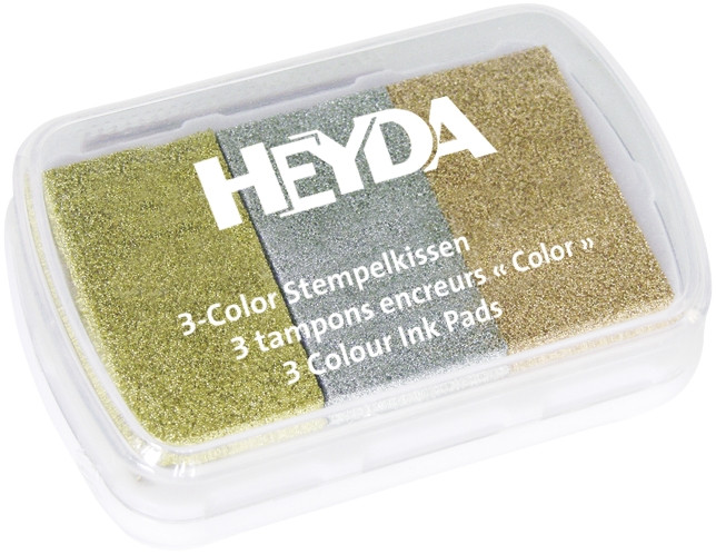 Чорнильна подушечка Heyda 9 x 6 см, металік 204888466