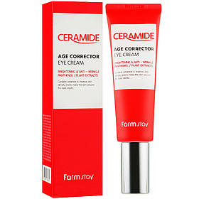 Антивіковий крем з керамідами для шкіри навколо очей Farmstay Ceramide Age Corrector Eye Cream 50 мл