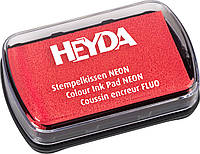 Чернильная подушечка Heyda 9 x 6 см, неоновый красный 204888433