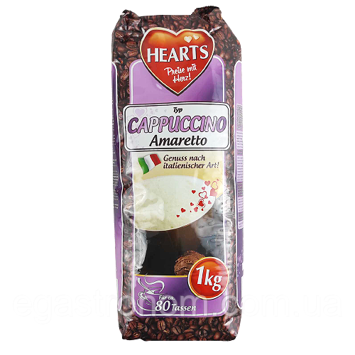 Капучино амаретто Хертс Hearts amarettо 1kg 10шт/ящ (Код: 00-00003832)