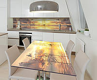 Наклейка 3Д виниловая на стол Zatarga «На пороге открытий» 600х1200 мм для домов, квартир, столов, кофейн,