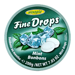 Льодяники м'ята Дропс Drops mint 200g 10шт/ящ (Код: 00-00003482)