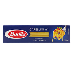 Спагетті капеліні №1 Барілла Barilla capellini 500g 24шт/ящ (Код: 00-00003456)