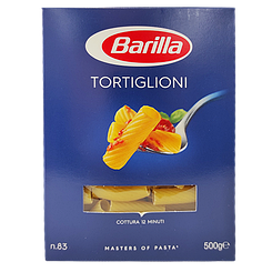 Макарони тортігліоні №83 Барілла Barilla tortiglioni 500g 12шт/ящ (Код: 00-00003577)