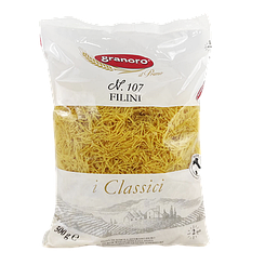 Макарони філіні №107 Граноро Granoro Filini 500g 24шт/ящ (Код: 00-00004464)