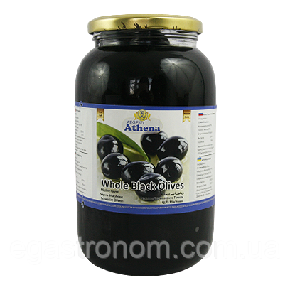 Маслини з кісткою Азена Athena 750/1285g 9шт/ящ (Код: 00-00003385), фото 1