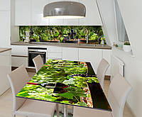 Наклейка 3Д виниловая на стол Zatarga «Молодое вино» 650х1200 мм для домов, квартир, столов, кофейн, кафе