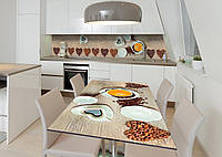 Наклейка 3Д виниловая на стол Zatarga «Любимый сорт» 600х1200 мм для домов, квартир, столов, кофейн, кафе